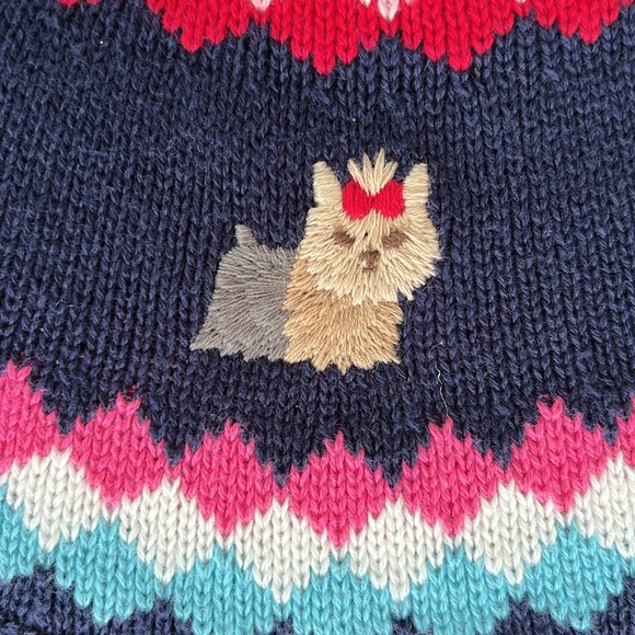 GYMBOREE NWT Navy Knit Yorkshire Terrier Dress - Picture 2 of 8